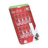 Ganchos Adhesivos 4.4 Lbs Transparentes 7 Pzas y 10 Tiras - Ace