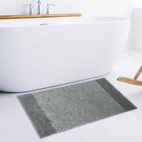 Alfombra de Baño Snow Rectangular Gris - Viva