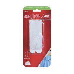 Gancho Adhesivo 6.6 Lbs Transparente 1 Pza Y 2 Tiras - Ace