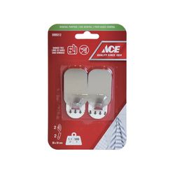 Ganchos Adhesivos Grandes de Metal 1.1 Lbs 2 Pzas - Ace