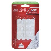 Ganchos Adhesivos 1.1 Lbs Transparentes 6 Pzas y 8 Tiras - Ace