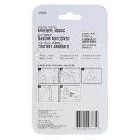 Ganchos Adhesivos 1.1 Lbs Transparentes 6 Pzas y 8 Tiras - Ace