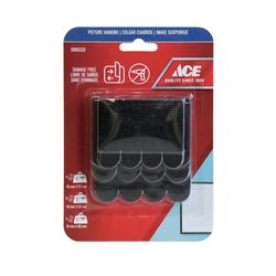 Tiras Adhesivas para Ganchos 1, 1.5 y 2 Kg Negros 12 Pzs - Ace