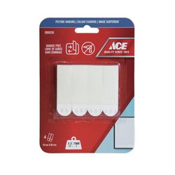Tiras Adhesivas para Ganchos 3.3 Lbs Blancas 8 Pzas - Ace