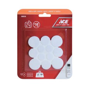 Velcro Redondo 0.22 Lb Blanco 24 Pzas - Ace