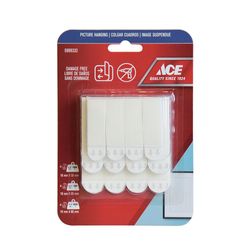 Tiras Adhesivas para Ganchos 1, 1.5 y 2 Kg Blancas 12 Pzas - Ace