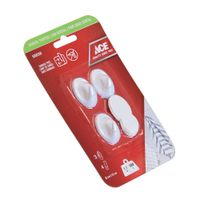 Ganchos Adhesivos 1.1 Lbs Blancos 3 Pzas y 4 Tiras - Ace