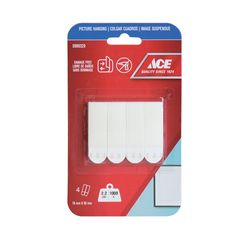 Tiras Adhesivas para Ganchos 2.2 Lbs Blancas 8 Pzas - Ace