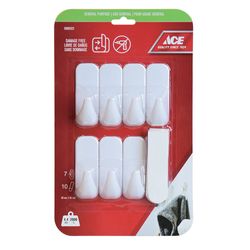 Ganchos Adhesivos 4.4 Lbs Blancos 7 Pzas y 10 Tiras - Ace