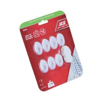 Ganchos Adhesivos 1.1 Lbs Blancos 7 Pzas y 10 Tiras - Ace
