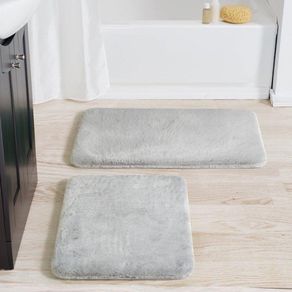 Set 2 Alfombras de Baño Gris - Viva