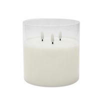 Vela de 3 Leds Blanca 15x15x15 Cm - Viva
