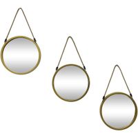 Set de Espejo Colgantes 3 Pzas 25X25X2 Cm - Concepts