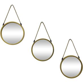 Set de Espejo Colgantes 3 Pzas 25X25X2 Cm - Concepts