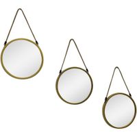 Set de Espejo Colgantes 3 Pzas 25X25X2 Cm - Concepts