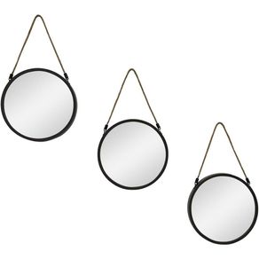 Set de Espejos Colgantes 3 Pzas 25X25X2 Cm - Concepts