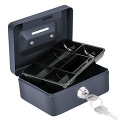 Caja de Seguridad para Dinero con Llave 12X6X10 Cm - Hermex