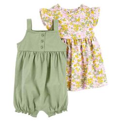 Romper y Vestido Floreado - Carters Varias Tallas