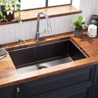 Lavatrastos 1 Fosa Negro - Prymium