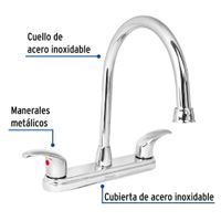 Mezcladora-para-Lavatrastos-Palanca-Acero---Foset