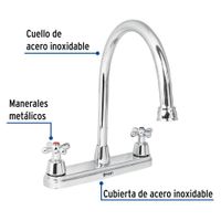 Mezcladora para Lavaplatos Llaves Cruceta - Foset