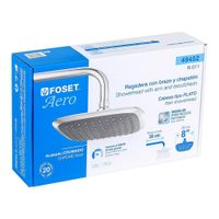 Ducha de Plato Cuadrada 8 Plg - Foset