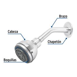 Cabeza de Ducha 5 Ajustes - Foset