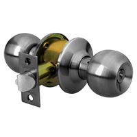 Cerradura Cilindro Esfera Dormitorio Cromo Mate - Pro-Lock