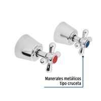 Juego de Manerales Cruceta para Regadera - Foset