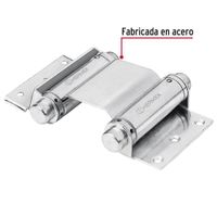 Bisagra Doble Acción Cromado de 3 Plg -Hermex
