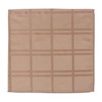 Set de 4 Servilletas con Relieve Taupe de 40X40 Cm - Viva
