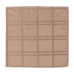 Set de 4 Servilletas con Relieve Taupe de 40X40 Cm - Viva