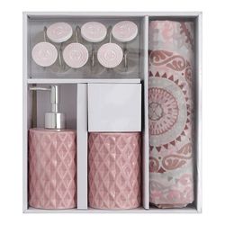 Set de Accesorios para Baño Rosa 15 Pzas - Viva