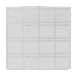 Set de 4 Servilletas con Relieve Blanco de 40X40 Cm - Viva
