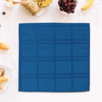 Set de 4 Servilletas con Relieve Azul de 40X40 Cm - Viva