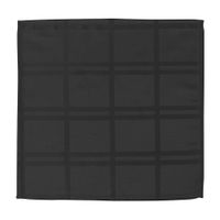 Set de 4 Servilletas con Relieve Negro de 40X40 Cm - Viva