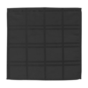 Set de 4 Servilletas con Relieve Negro de 40X40 Cm - Viva