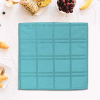 Set de 4 Servilletas con Relieve Celeste de 40X40 Cm - Viva
