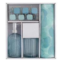 Set de Accesorios para Baño Celestes 15 Pzas - Viva