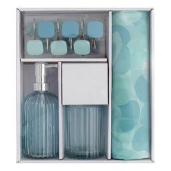 Set de Accesorios para Baño Celestes 15 Pzas - Viva