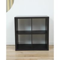 Librera de Cubos Mdf y Pvc Café 79x38x80 cm - Zmobili