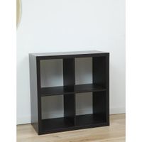 Librera de Cubos Mdf y Pvc Café 79x38x80 cm - Zmobili