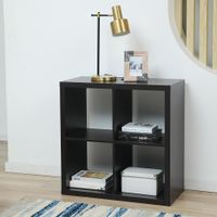 Librera de Cubos Mdf y Pvc Café 79x38x80 cm - Zmobili