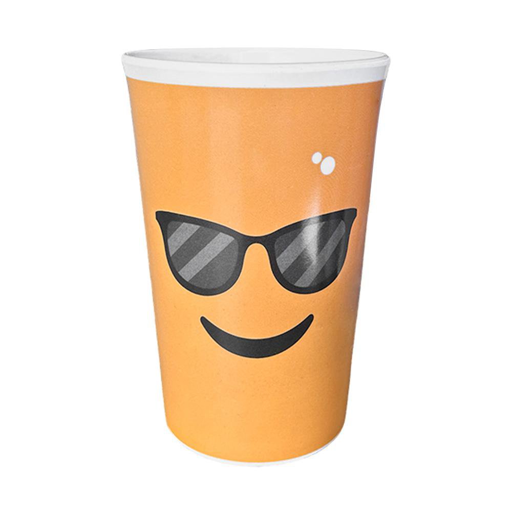 Vaso 12 Oz Carita con Lentes