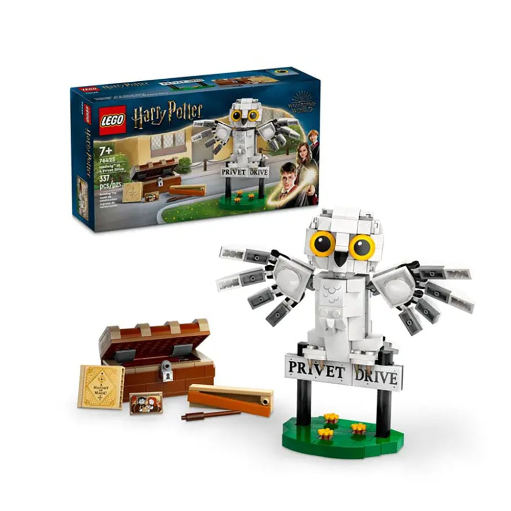 LEGO Harry Potter Hedwig en el Número 4 de Privet Drive #76425 de 337 Piezas