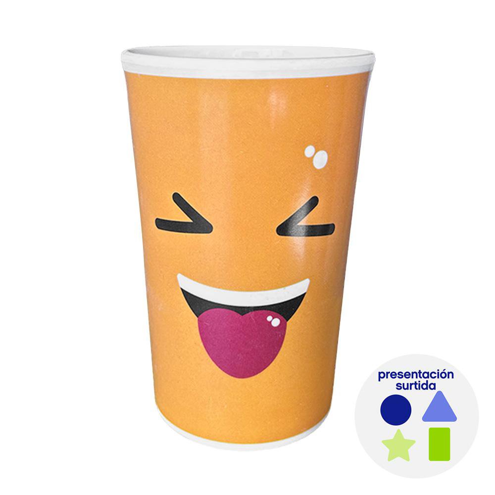 Vaso Infantil de 12 oz Diseño Carita Surtida