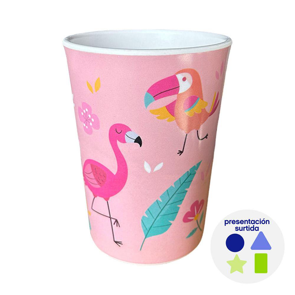 Vaso Infantil para Niña de 10 oz Diseño Animalitos