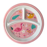 Plato C/Divisiones 25 Cm para Chicas de Animalitos - Best Melamine