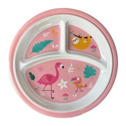 Plato C/Divisiones 25 Cm para Chicas de Animalitos - Best Melamine