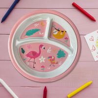 Plato C/Divisiones 25 Cm para Chicas de Animalitos - Best Melamine